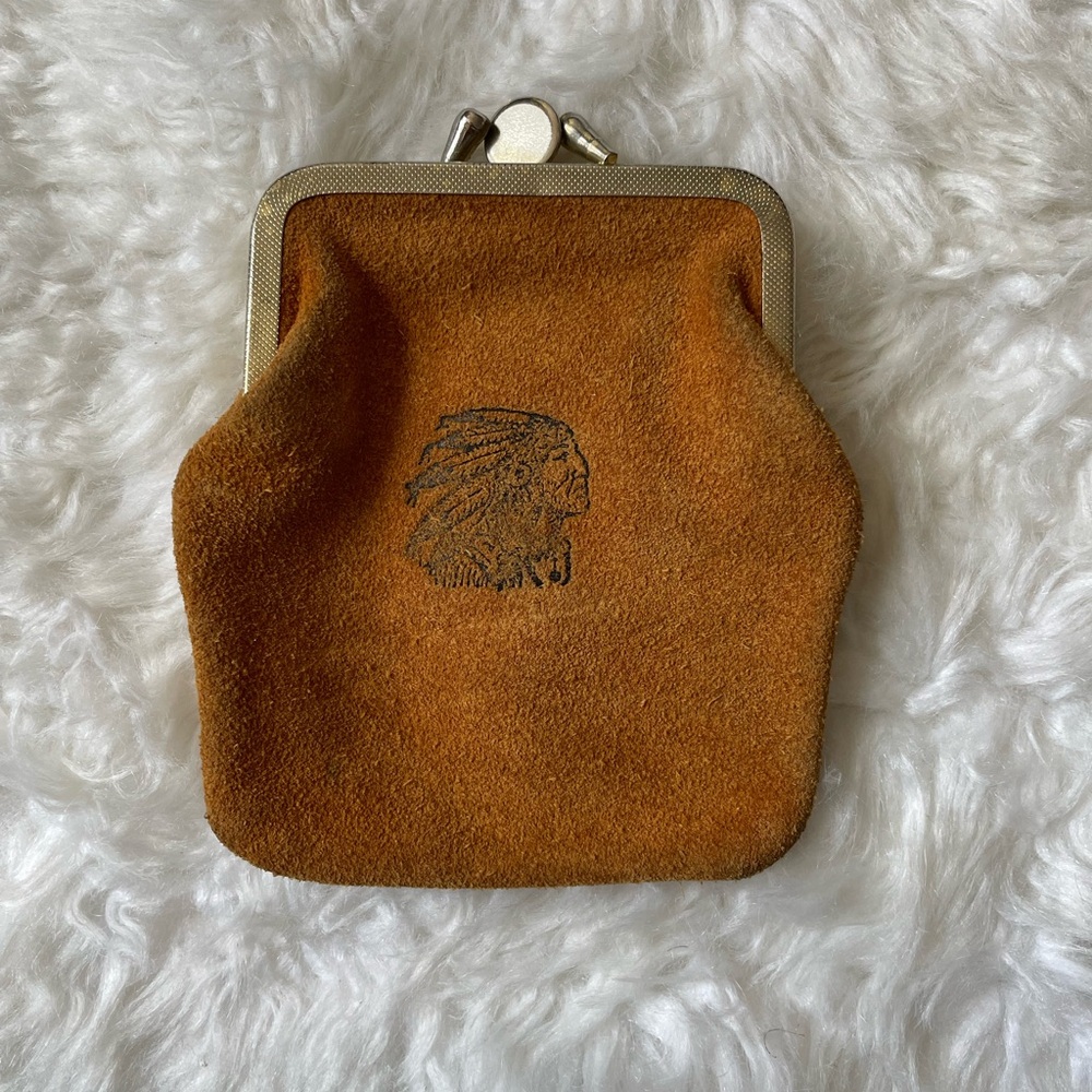NATIVE LEATHER SUEDE COIN PURSE